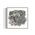 Framed black and white abstract art with eyes, mandalas, and fine line whimsical detail
