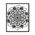 black and white floral mandala artwork